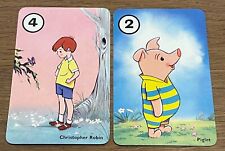 RARE 1965 PEPYS WINNIE THE POOH CHRISTOPHER ROBIN & PIGLET CARD GAME WALT DISNEY picture