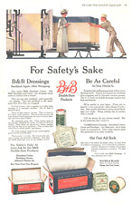 1918 Bauer & Black Sterilized Gauze Dressings Antique Print Ad WW1 Era picture