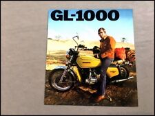 1976 Honda GL-1000 Goldwing Motorcycle Bike Vintage Sales Brochure Spec Catalog picture