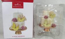Hallmark Keepsake Christmas Ornament A Sweet Beginning Wedding Cake 2023 New picture