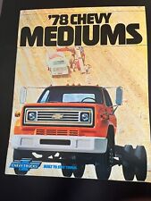 1978 Chevrolet Medium Truck Brochure Dump Stake Tanker Cargo Excellent Original picture