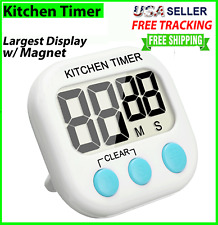 Kitchen Timer Digital Large Magnet Cooking LCD Alarm Loud Count Down Clear 99min picture