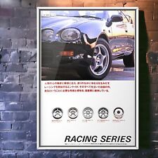 Authentic Official 90's Enkei  Wheel  × TOYOTA Celica Mk6 Ad Poster 3S-GTE WRC picture