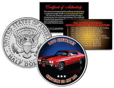 1970 CHEVROLET CHEVELLE SS 427 LS6 Auction Muscle Car JFK Half Dollar U.S. Coin picture