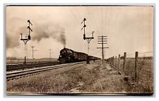 RPPC Lake Shore & Michigan Southern Rwy Freight Train Archbold OH Postcard Y15 picture