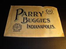 Circa 1896 Parry Buggies Catalog, Indianapolis –  picture