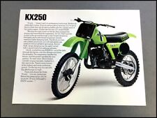 1981 Kawasaki KX250 Motorcycle Bike 1-page Vintage Sales Brochure Spec Sheet picture