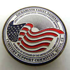 SACRAMENTO VALLEY NATIONAL CEMETERY SUPPORT COMMITTER DIXON CA CHALLENGE COIN picture