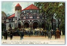1907 Class Parade Yale University New Haven Connecticut CT Posted Trees Postcard picture