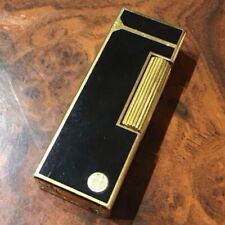 Vintage Dunhill Gas Lighter Black Lacquer ⓓ Mark Working Condition picture