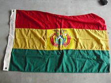 Vintage Republic of Bolivia Flag Valley Forge Flag Co - 2'11