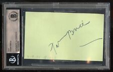 Fanny Brice d1951 signed autograph 2x3 cut Actress in The Baby Snooks Show BAS picture