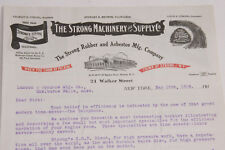 1918 Lamson Goodnow Strong Machinery Supply Rubber Asbestos NYC - Ephemera L97K picture