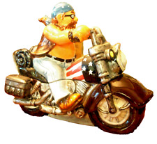 Motorcycle Biker Man Cookie Jar picture