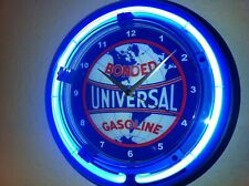 Universal Oil Gas Station Garage Man Cave Bar Neon Wall Clock Advertising Sign picture