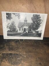New Gloucester Maine -Postcard- Library 1911 Black and white picture