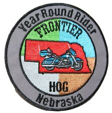 Harley Year Round Rider Frontier Owners Nebraska Hog Patch Vest New NOS Vtg 80s picture
