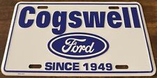 Cogswell Ford Dealership Booster License Plate Since 1949 Russellville Arkansas picture