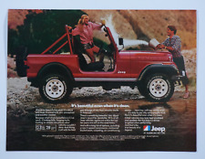 1982 Jeep Renegade Vintage Beautiful Even When Dirty Original Print Ad 8.5 x 11