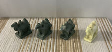 Lot Of 4 Carved Stone Camels Chinese Hong Shan Style See Pictures picture