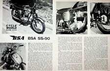 1963 BSA SS90 Star Sportsman - 4-Page Vintage Motorcycle Test Article picture