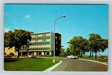 Port Huron MI-Michigan Y.M.C.A. Men's Residence, VW Classic Cars Chrome Postcard picture