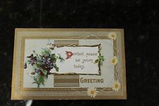 Antique Ca. 1910's Embossed Postcard With Cancelled Post #PC204 picture