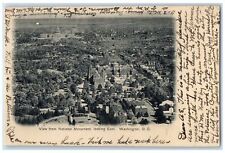 1909 Aerial View Of National Monument Looking East Washington DC Posted Postcard picture