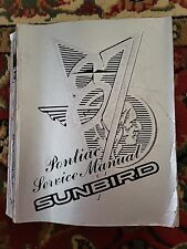 1987 Pontiac Sunbird Service Manual picture