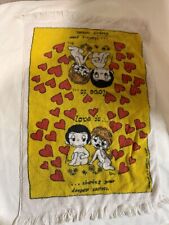 Sayco Love Is... Vintage Hand Towel Kim Casali Cartoon Couple Secrets picture