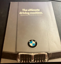 1979 BMW Model Range - Vintage Original 18-page Dealer Sales Brochure - ENGLISH picture