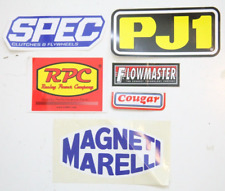New Lot Of Six Stickers PJ1 Flowmaster Spec Cougar RPC Magneti Marelli BB226 picture