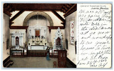 1907 Interior of Guadualupe Church Juarez Mexico Posted Antique Postcard picture