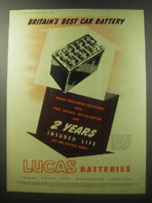 1955 Lucas Battery Ad - Britain's best car battery picture