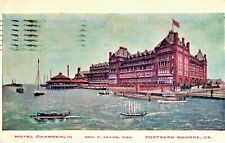 VINTAGE POSTCARD HOTEL CHAMBERLAIN FORTRESS MONROE VIRGINIA 1898 ANTIQUE FRESH picture