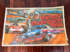 Vintage Poster Mickey Thompson 1971 Store Display Ford Mustang Advertisement HTF picture