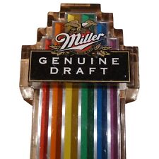 VTG Miller Genuine Draft MGD Draft Beer tap handle Multi colored Pride acrylic picture