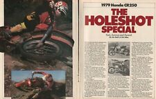 1979 Honda CR250 Elsinore - 5-Page Vintage Motorcycle Test Article picture
