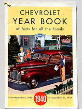 1940 CHEVROLET YEARBOOK FACTS FOR THE FAMILY BROCHURE  ~ 54 PAGES picture
