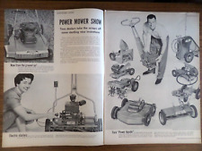 1956 Toro Lawnmower Ad  Power Mower Show Starters Handle & Mowers picture