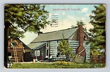St Louis MO-Missouri, Grant's Cabin, Antique, Vintage c1909 Souvenir Postcard picture