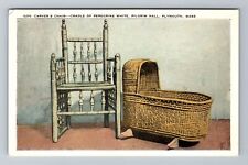 Plymouth MA-Massachusetts, Gov. Carver's Chair, Vintage Postcard picture