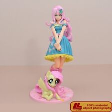 Anime Rainbow little horse Bule Dress Girl stand Figure Statue Toy Gift picture