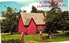 Vintage Postcard- ST. ANDREW'S CHURCH, PRAIRIEVILLE, AL. 1960s picture