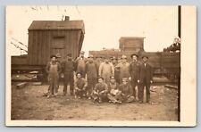RPPC Freight Train Railway Workers  Real Photo P750 picture