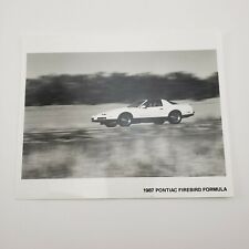 1987 Pontiac Firebird Formula Press Release Photo For Release 1986 picture