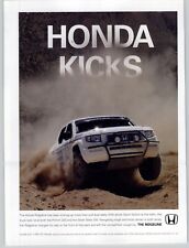 2008 White Honda Ridgeline Pick Up Truck Off Road Racing Photo Vintage Print Ad  picture