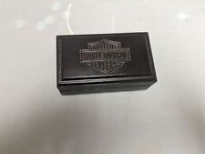 HARLEY DAVIDSON WOODEN JEWELRY RING BOX OFFICIALLY LICENSED BY HARLEY DAVIDSON picture
