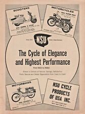 1960 NSU Super Max & Prima V Star Scooter & Quickly T - Vintage Motorcycle Ad picture