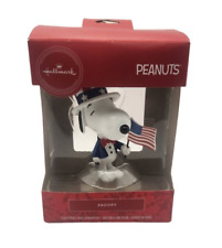 Peanuts Snoopy for President Hallmark 2020 USA Flag 4th July Christmas Ornament picture